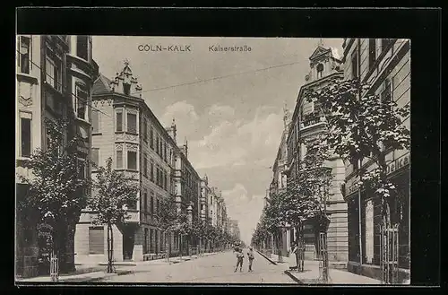 AK Köln-Kalk, Kaiserstrasse mit Geschäften