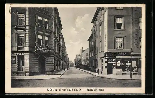AK Köln-Ehrenfeld, Gasthaus Heinrich Dammers, Ross-Strasse