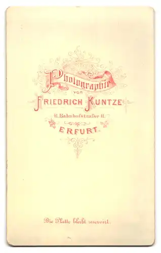 Fotografie Friedrich Kuntze, Erfurt, Bahnhofstr. 41, Portrait schönes Fräulein mit eleganter Brosche am Blusenkragen