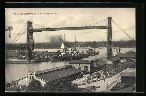 AK Kiel, Schwebefähre der Kaiserlichen Werft