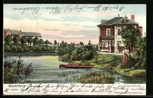 AK Rendsburg, Idylle am Gerhardsteich