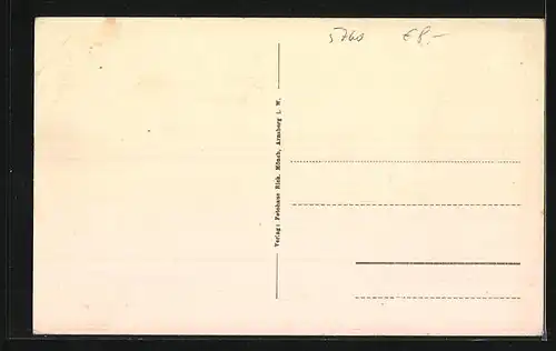 AK Arnsberg i. W., Panoramablick von der Anhöhe aus gesehen