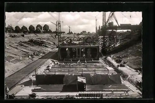 AK Rendsburg, Tunnelbau des Nord-Ostsee-Kanals