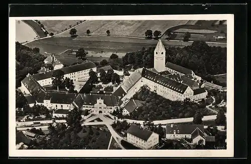 AK Scheyern / Obb., Fliegeraufnahme des Klosters
