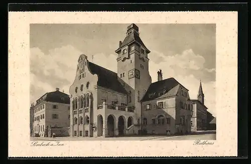 AK Simbach am Inn, am Rathaus