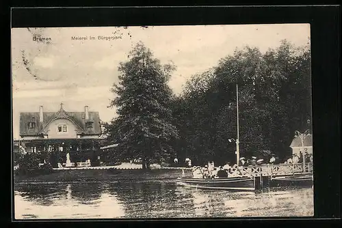 AK Bremen, Meierei im Bürgerpark