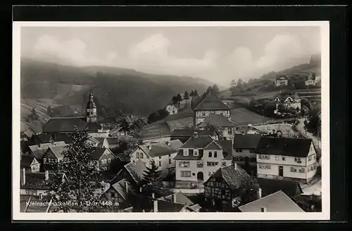 AK Kleinschmalkalden i. Thür., Teilansicht aus der Vogelschau