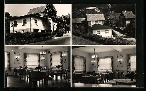 AK Giessübel i. Thür. Wald, Gasthaus Waldschlösschen, Mehrfachansichten