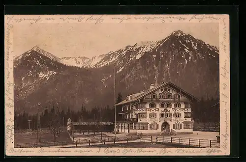 AK Neuhaus bei Schliersee, Terofals Gasthaus zur Post