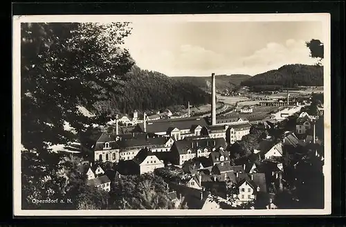 AK Oberndorf a. N., Teilansicht mit Fabrik