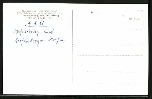 AK Heisterberg, Heisterberger-Weier, Campingplatz, Ferienhäuschen
