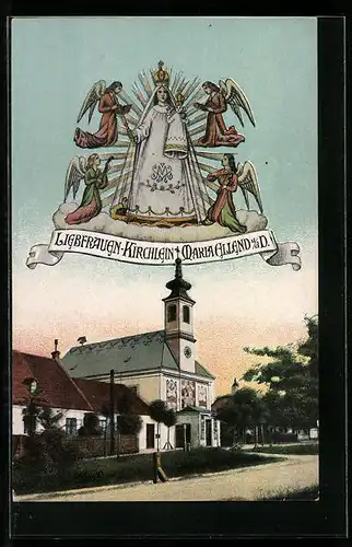 AK Maria Ellend a. d. D., Liebfrauen-Kirchlein und Kirchlein