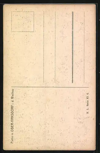 AK Ober-Arnsdorf i. d. Wachau, Anwohner am Brunnen vor der Bäckerei