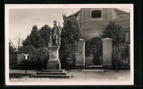 AK Weikersdorf, Denkmal und Kirche