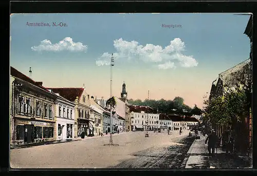 AK Amstetten, am Hauptplatz