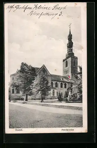 AK Soest, Blick zur Petrikirche