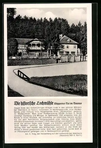 AK Wehrheim / Taunus, Gasthaus Lochmühle