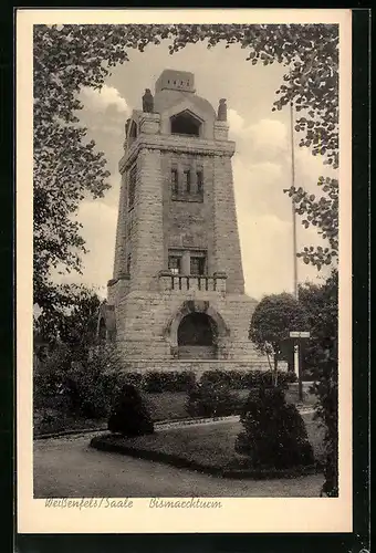 AK Weissenfels / Saale, am Bismarckturm