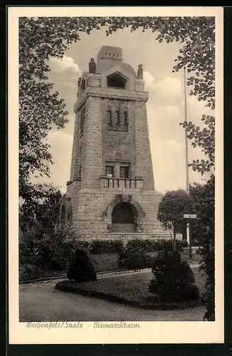 AK Weissenfels / Saale, am Bismarckturm