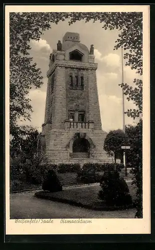 AK Weissenfels / Saale, am Bismarckturm