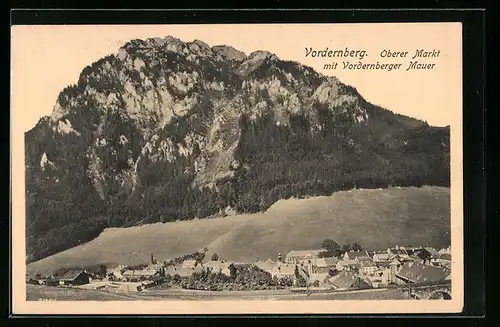 AK Vordernberg, Oberer Markt mit Vordernberger Mauer