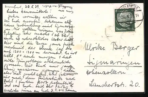 AK St. Rupert am Kulm, Ortspartie mit Bergen