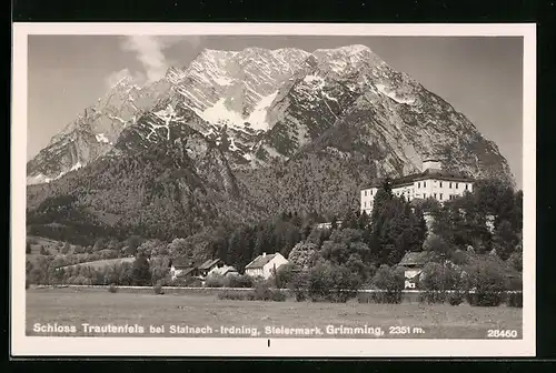 AK Stainach-Irdning, Schloss Trautenfels mit Grimming