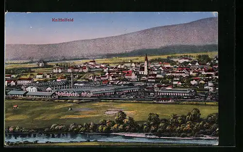 AK Knittelfeld, Teilansicht mit Kirche