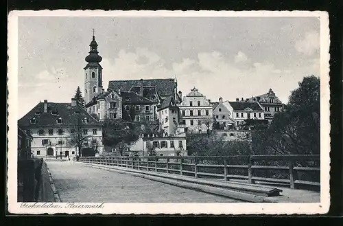 AK Frohnleiten, Kirche mit Nebengebäuden