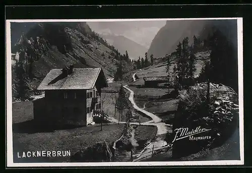 AK Mayrhofen, Hütte Lacknerbrun im Gebirge