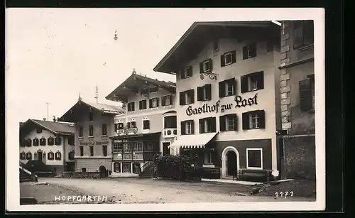 AK Hopfgarten, Gasthof zur Post und Bezirksgericht