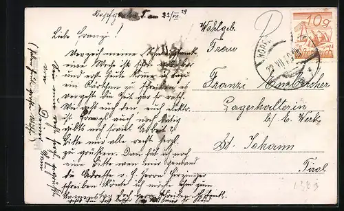 AK Hopfgarten, Gasthof zur Post und Bezirksgericht