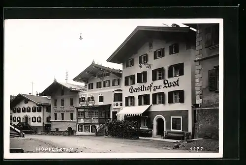 AK Hopfgarten, Gasthof zur Post und Bezirksgericht