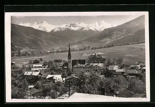 AK Fügen im Zillertal, Totale mit Kirche