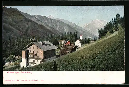 AK Brandberg, Blick von der Bergwiese