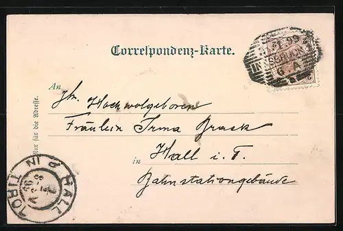 AK Innsbruck, Stadtturm und Goldenes Dachl, Triumphpforte