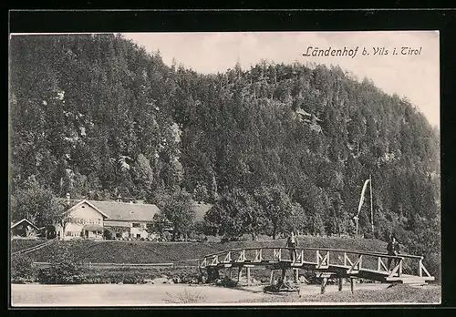 AK Vils, Gasthaus Ländenhof und Brücke