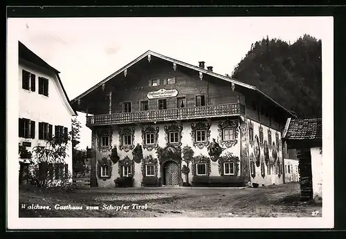 AK Walchsee, Gasthaus zum Schopfer