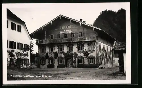 AK Walchsee, Gasthaus zum Schopfer