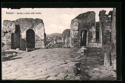 AK Pompei, Strada e porta delle tombe