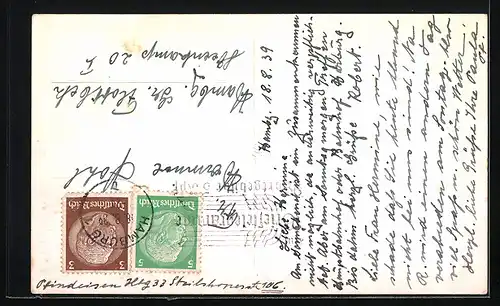 AK Blick auf Hünengräber