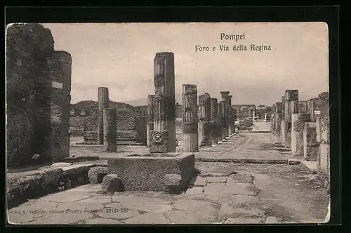 AK Pompei, Foro e Via della Regina