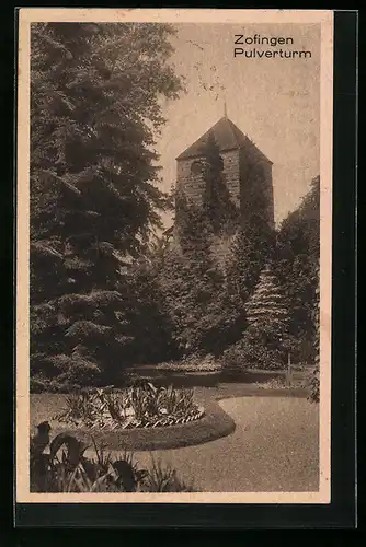 AK Zofingen, Blick auf Pulverturm