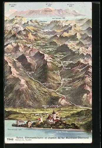 AK Spiez, Simmentalbahn et chemin de fer Montreux-Oberland