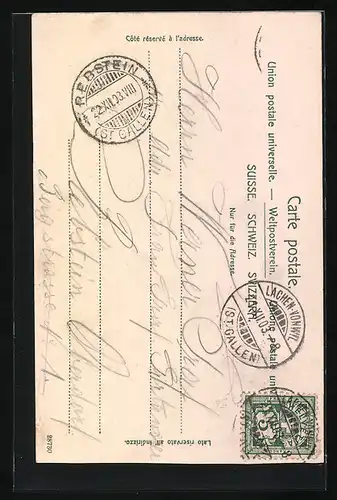 AK Appenzellerland, Vögelinsegg-Denkmal