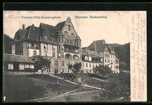 AK Oberweiler / Badenweiler, Friedrich-Hilda-Genesungsheim
