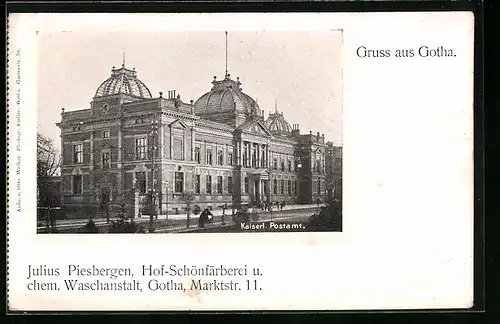 AK Gotha, Kaiserl. Postamt
