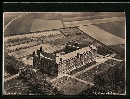 AK Geilenkirchen, Missionshaus, Fliegeraufnahme