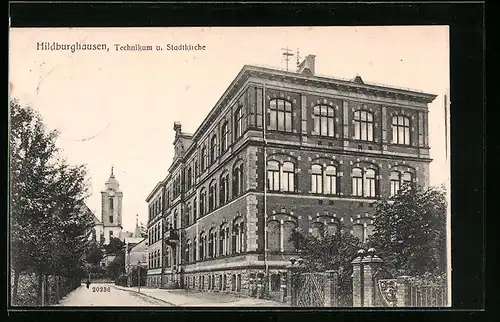 AK Hildburghausen, Technikum und Stadtkirche