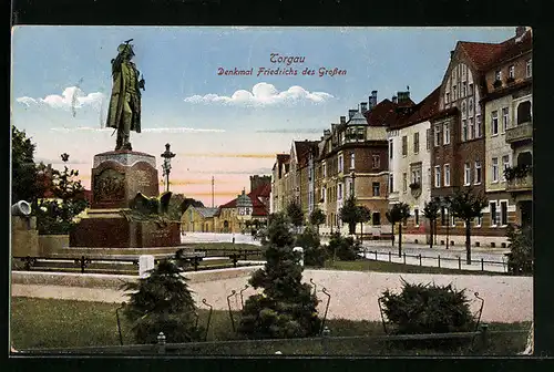AK Torgau, Denkmal Friedrichs des Grossen